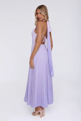 Chic Energy Shift Halter Maxi Dress Purple