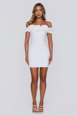 Show Off Style Mini Dress White