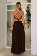 Summer Daze Maxi Dress Chocolate