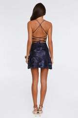 Glow Stars Sequin Mini Dress Navy