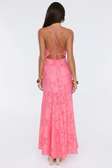 No Early Nights Maxi Dress Coral