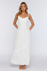 Pine Blossom Maxi Dress White