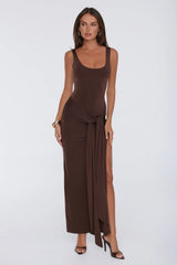 Maximum Style Maxi Dress Brown