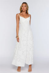 Pine Blossom Maxi Dress White