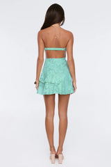 Entrance Only Strapless Mini Dress Mint