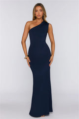 Dreamstate Dressing One Shoulder Maxi Dress Navy