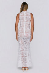 Love In Layers Lace Maxi Dress White