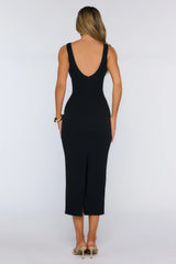 Looks Like Success Midi Dress Black