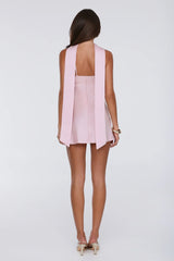Diva Energy Satin Mini Dress Pink