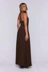 Studio Pretty Maxi Dress Brown