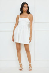 Softly Stunning Mini Dress White