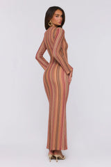 Crystal Coast Knit Maxi Dress Multi