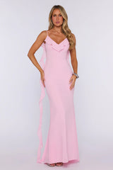 Pop Of Drama Maxi Dress Light Pink