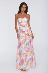 Pretty Much Perfect Strapless Maxi Dress Pink