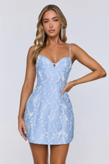 Electric Queen Mini Dress Blue