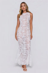 Love In Layers Lace Maxi Dress White