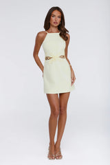 Tulip Whisper Mini Dress Yellow
