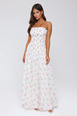 Fantasia Days Strapless Maxi Dress White