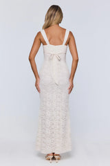 Endless Honeymoon Lace Maxi Dress Cream