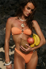 Sundrenched Petals Swim Bottom Orange