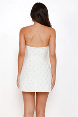 Palace Promenade Strapless Mini Dress White