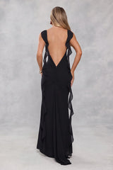 Pop Of Drama Maxi Dress Black