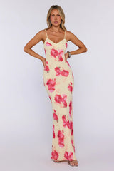 Bloom Dazzle Maxi Dress Yellow