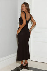 This Is The Look Mesh Maxi Dress Black