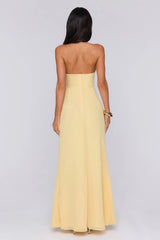 Wildflower Muse Halter Maxi Dress Yellow