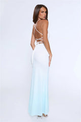Glow From Moons Maxi Dress Blue