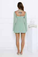 Trendiest Girl Mini Dress Sage