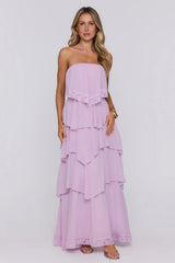 Starlet Season Strapless Maxi Dress Lilac