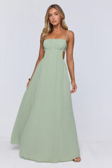 Polished Agenda Maxi Dress Sage