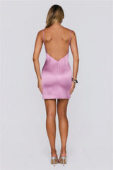 Sleek Luxe Satin Mini Dress Rose
