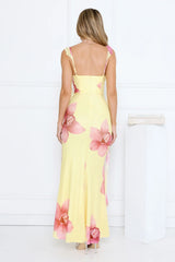 Honey Wink Maxi Dress Yellow