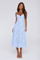 Tide Kissed Midi Dress Blue