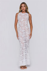 Love In Layers Lace Maxi Dress White