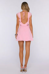 Flirting With You Mini Dress Light Pink