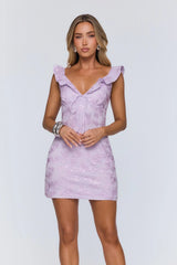 Never Ordinary Mini Dress Lilac