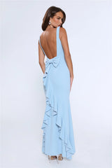 Glowing Goddess Maxi Dress Blue