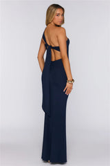 Dreamstate Dressing One Shoulder Maxi Dress Navy