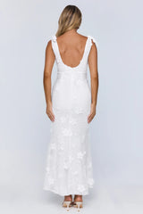 Poolside Summer Maxi Dress White