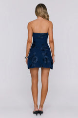 Spicy Story Strapless Mini Dress Navy