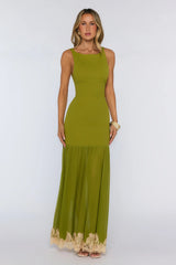 Next Level Energy Maxi Dress Olive