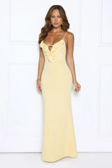 Paradise Luxury Maxi Dress Yellow