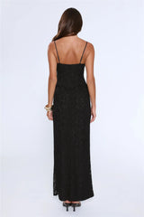 Blossom At Dusk Maxi Dress Black