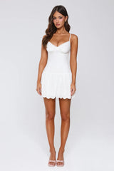 Afternoon Glow Mini Dress White