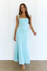 Pretty Ritual Maxi Dress Aqua