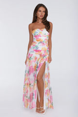 Pretty Much Perfect Strapless Maxi Dress Pink