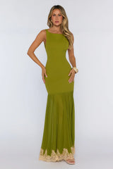Next Level Energy Maxi Dress Olive